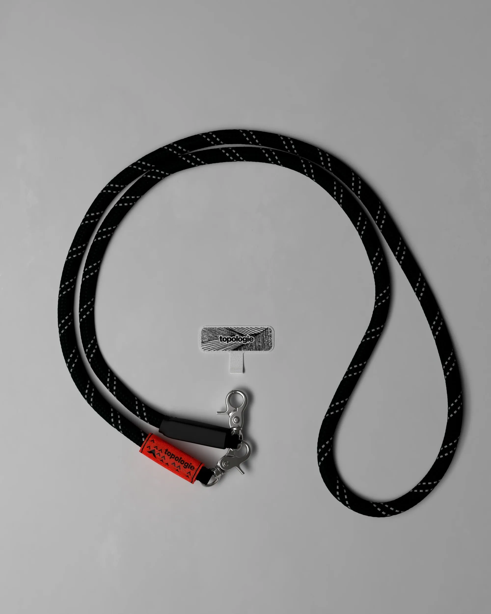 10mm Rope / Black Reflective   Phone Strap Adapter