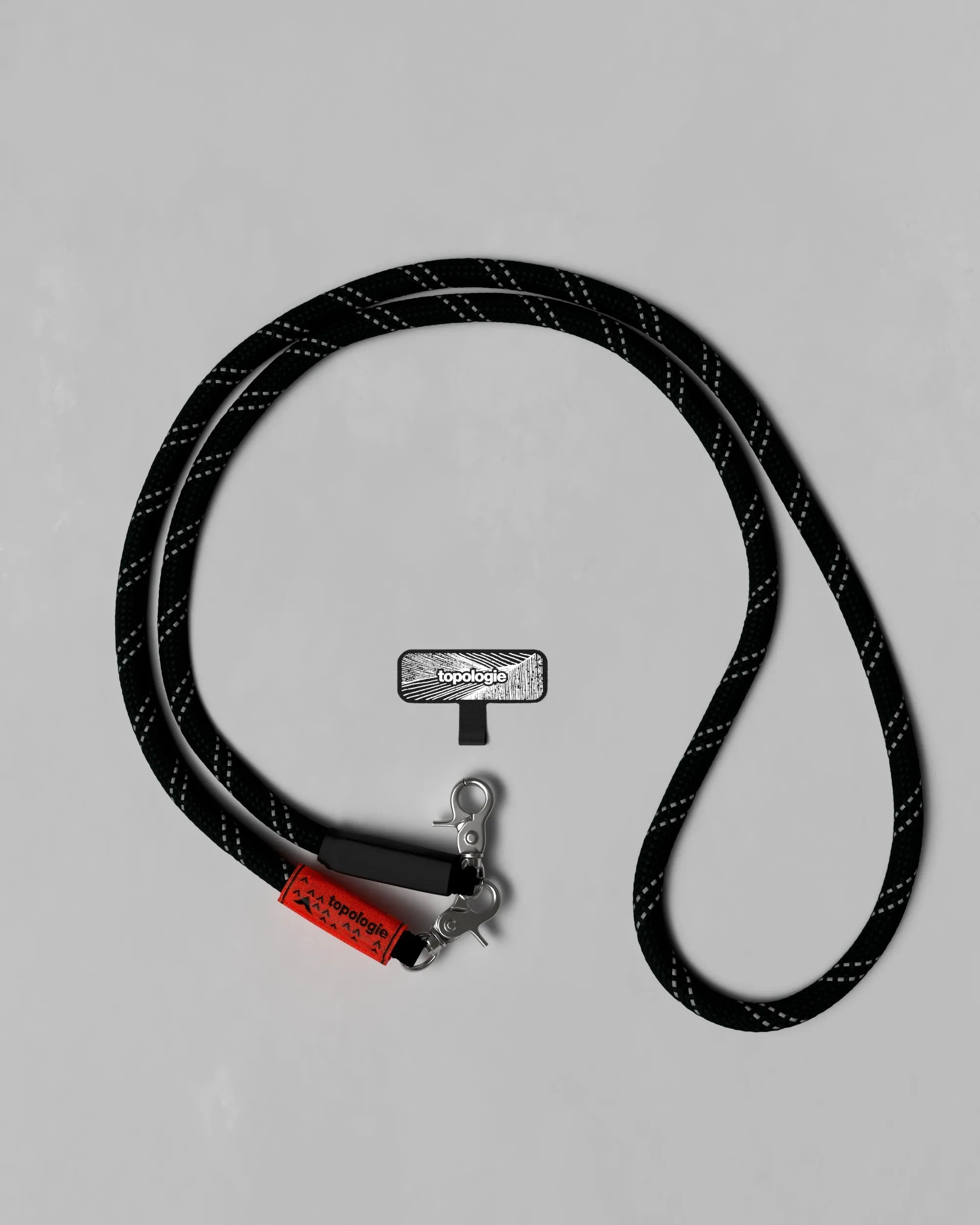 10mm Rope / Black Reflective   Phone Strap Adapter