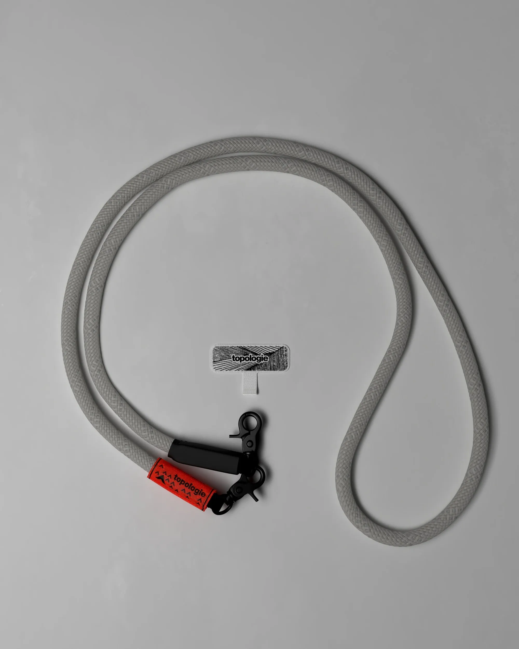 10mm Rope / Grey Reflective   Phone Strap Adapter