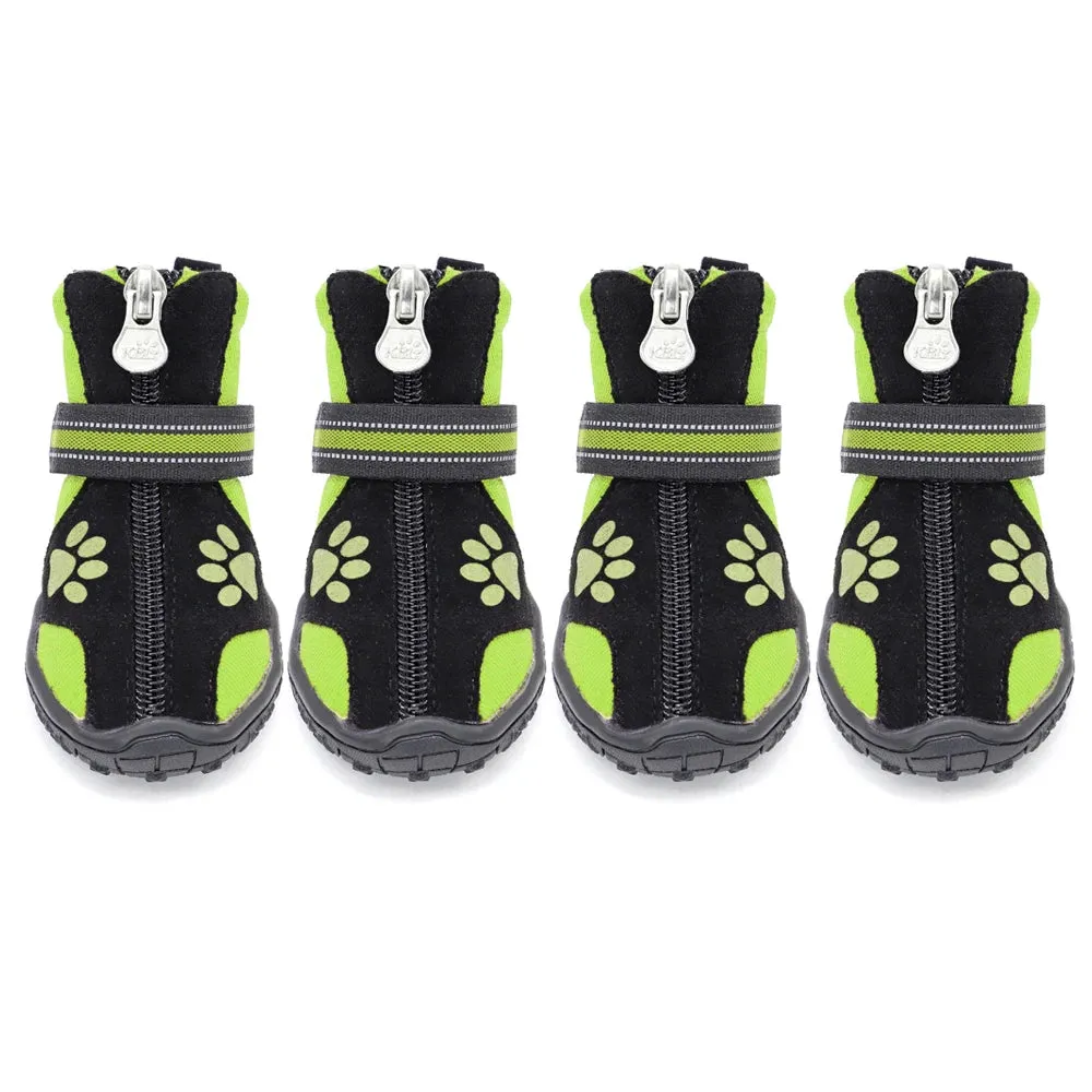 4pcs Pet Dog Shoes - Warm Winter Dog Shoes - Reflective Pet Rain Snow Boots - Non-slip Dog Shoe for Small and Large Dogs