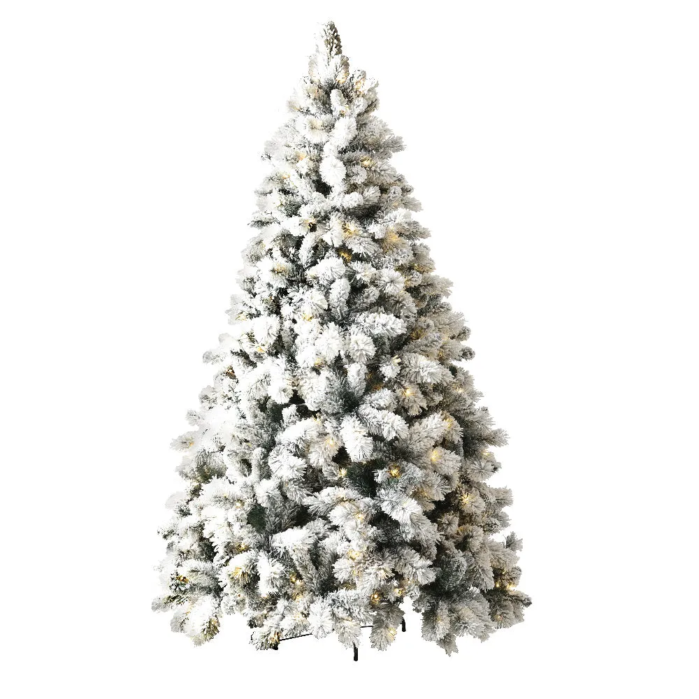 6FT LED Snow-flocked Christmas Tree, 350 Lights, Jingle Jollys