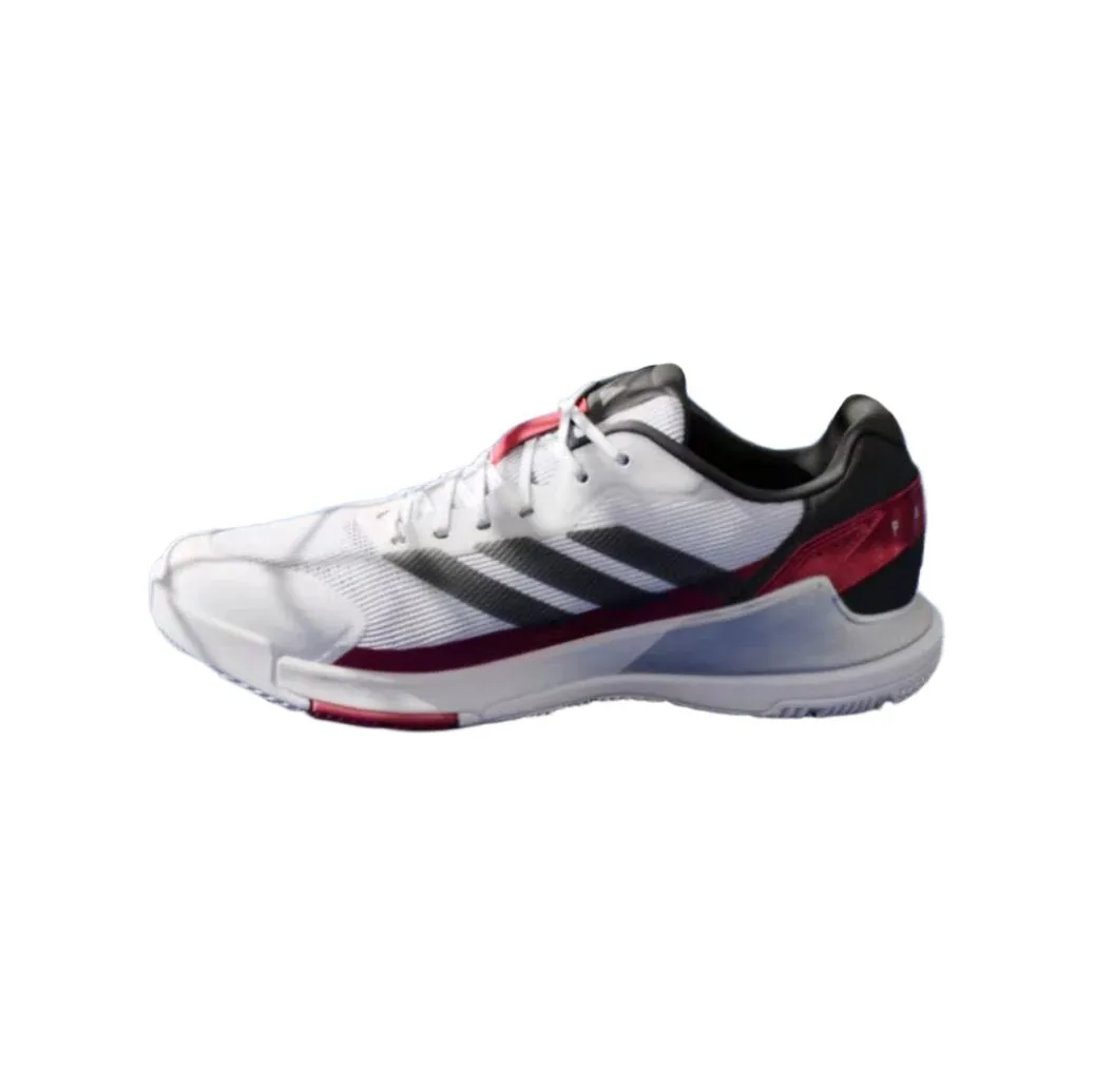 Adidas Crazyquick LS Padel Shoes (Cloud White/Core Black/Lucid Red)