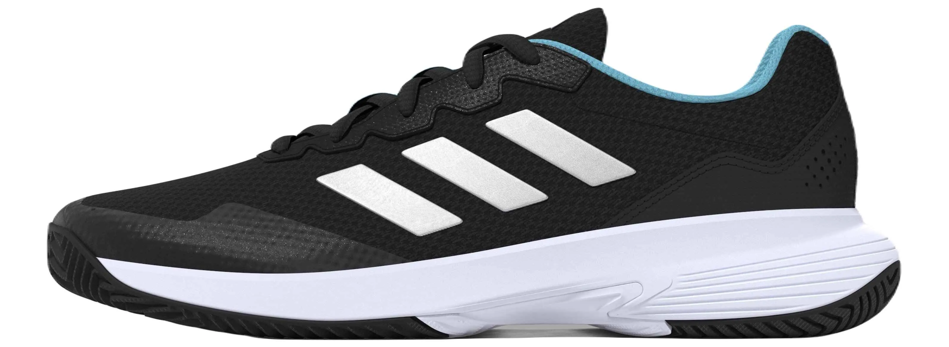 Adidas Gamecourt 2 AC Padel Shoes (Women's, Black/Turquoise)