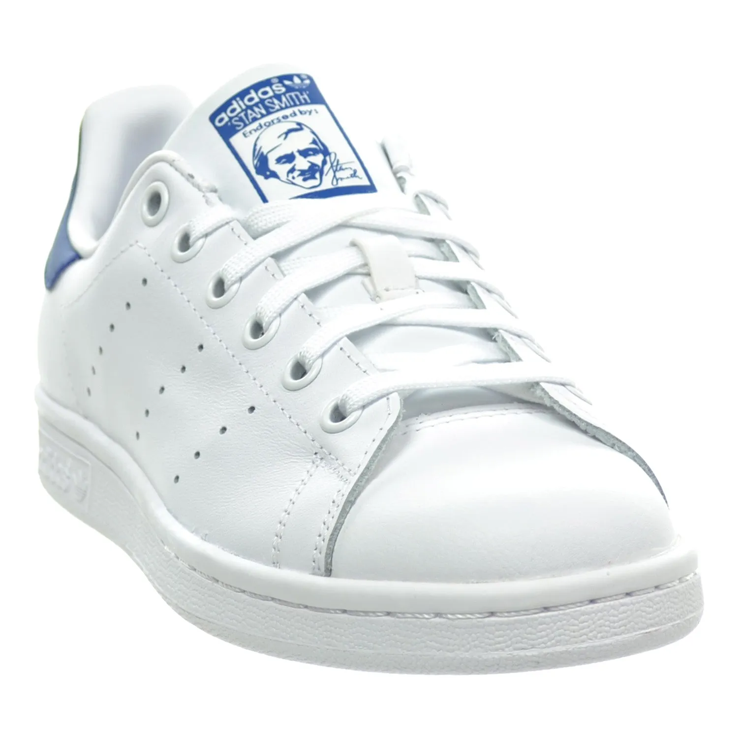 Adidas Stan Smith J Big Kid's Shoes White/Equipment Blue