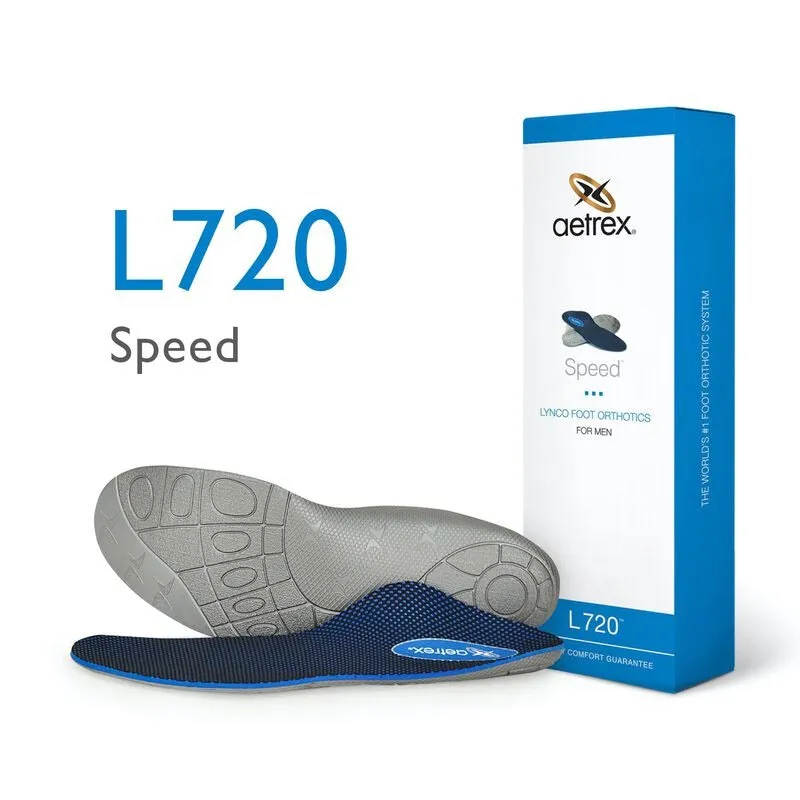 aetrex L720 Men's Speed Posted Orthotics (Support For Flat & Low Arches)