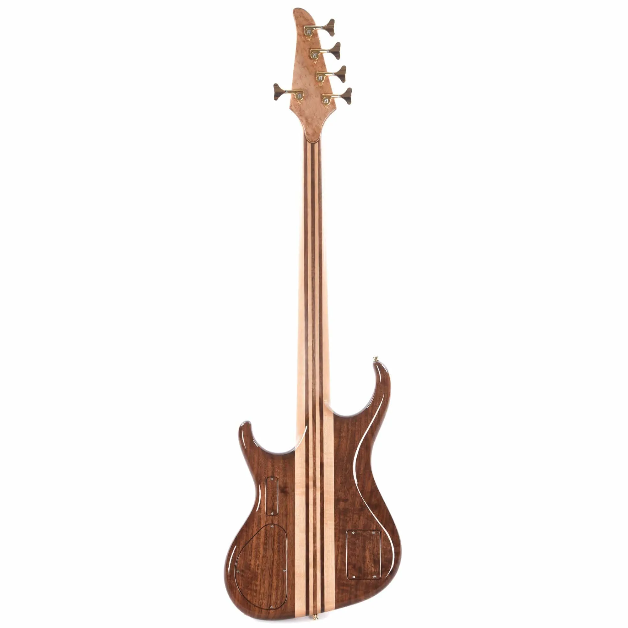 Alembic Europa 5-String Long-Scale w/Red Side LEDs, Birds Eye Maple Fingerboard, Walnut Core, & Walnut Backplates