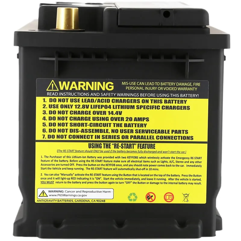 Antigravity T6/L2 Lithium Car Battery For Evora/Evora S/400/410/GT/Emira