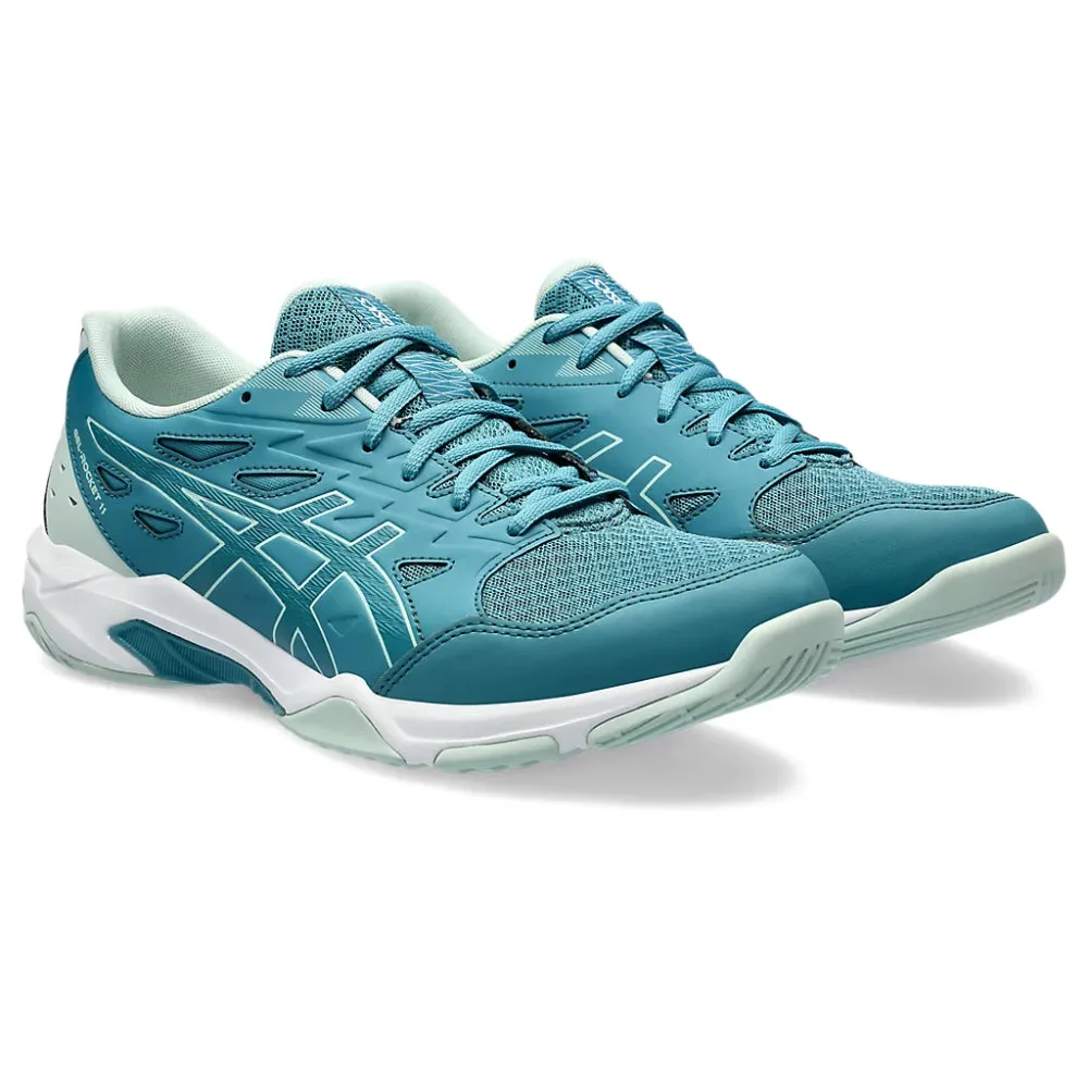 ASICS Men's Gel-Rocket 11 Badminton Shoe (Blue Teal/Pale Mint)