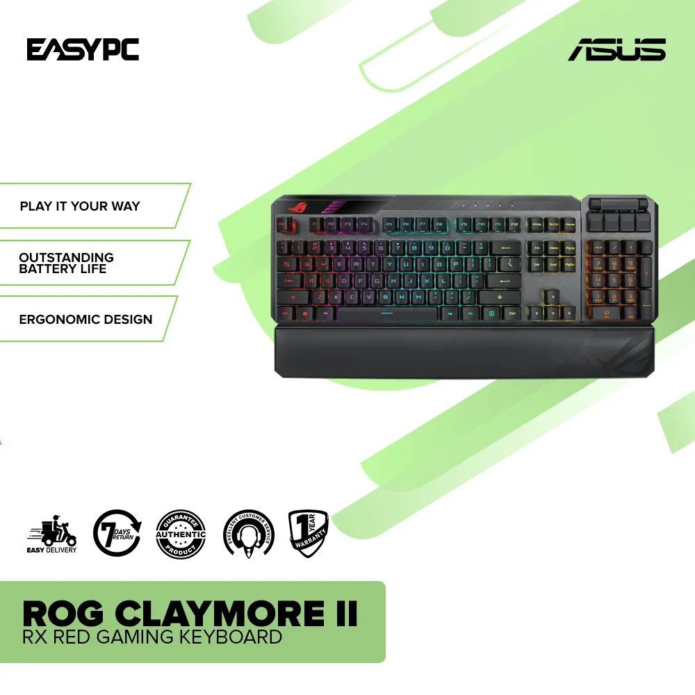 Asus ROG Claymore II RX Red Gaming Keyboard