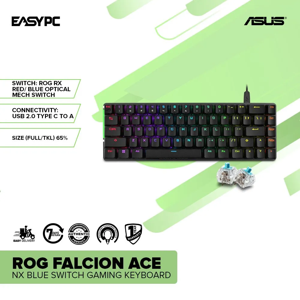 Asus ROG Falcion Ace NX Blue Switch Gaming Keyboard