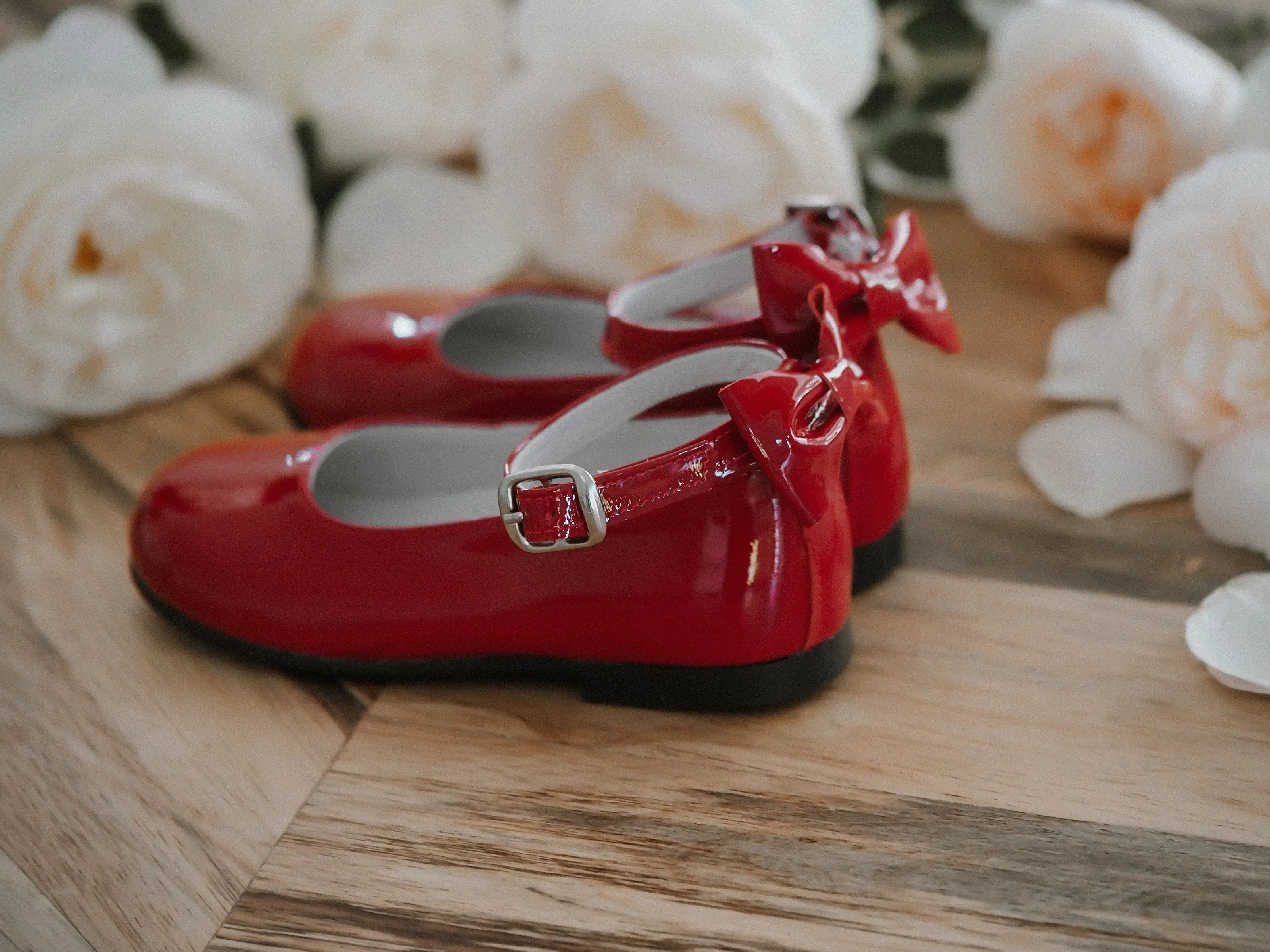 Ava - Red Patent Leather Mary Jane Shoes