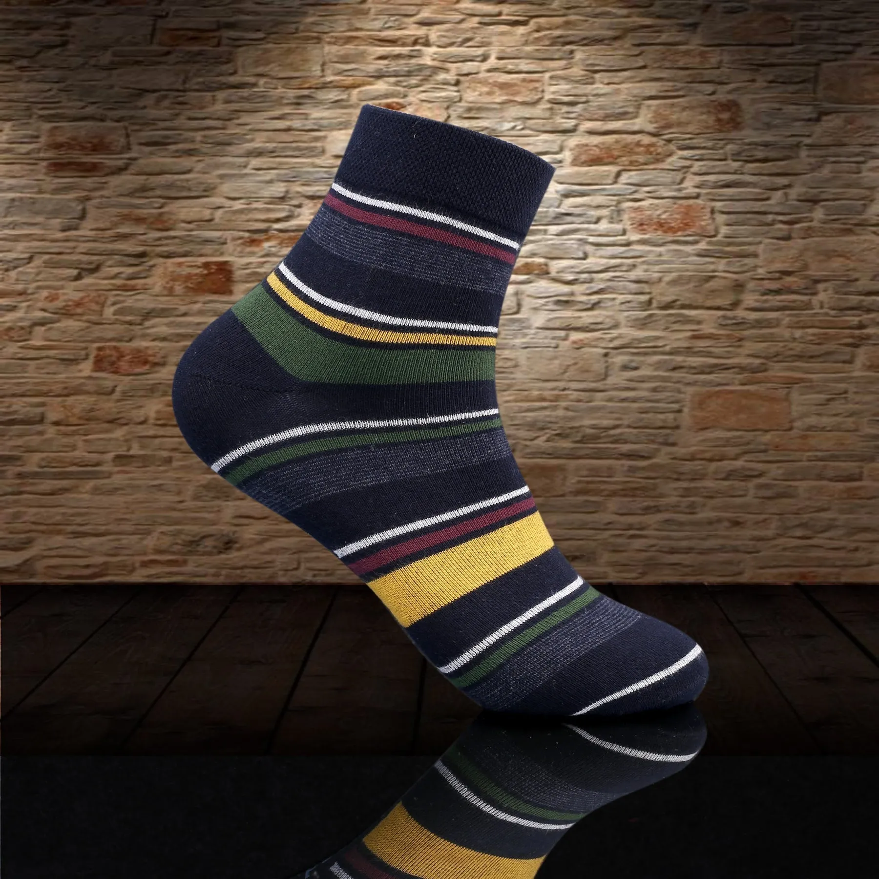 Bacca Bucci Combo of a 3 Pair Ankle Length comfort Socks