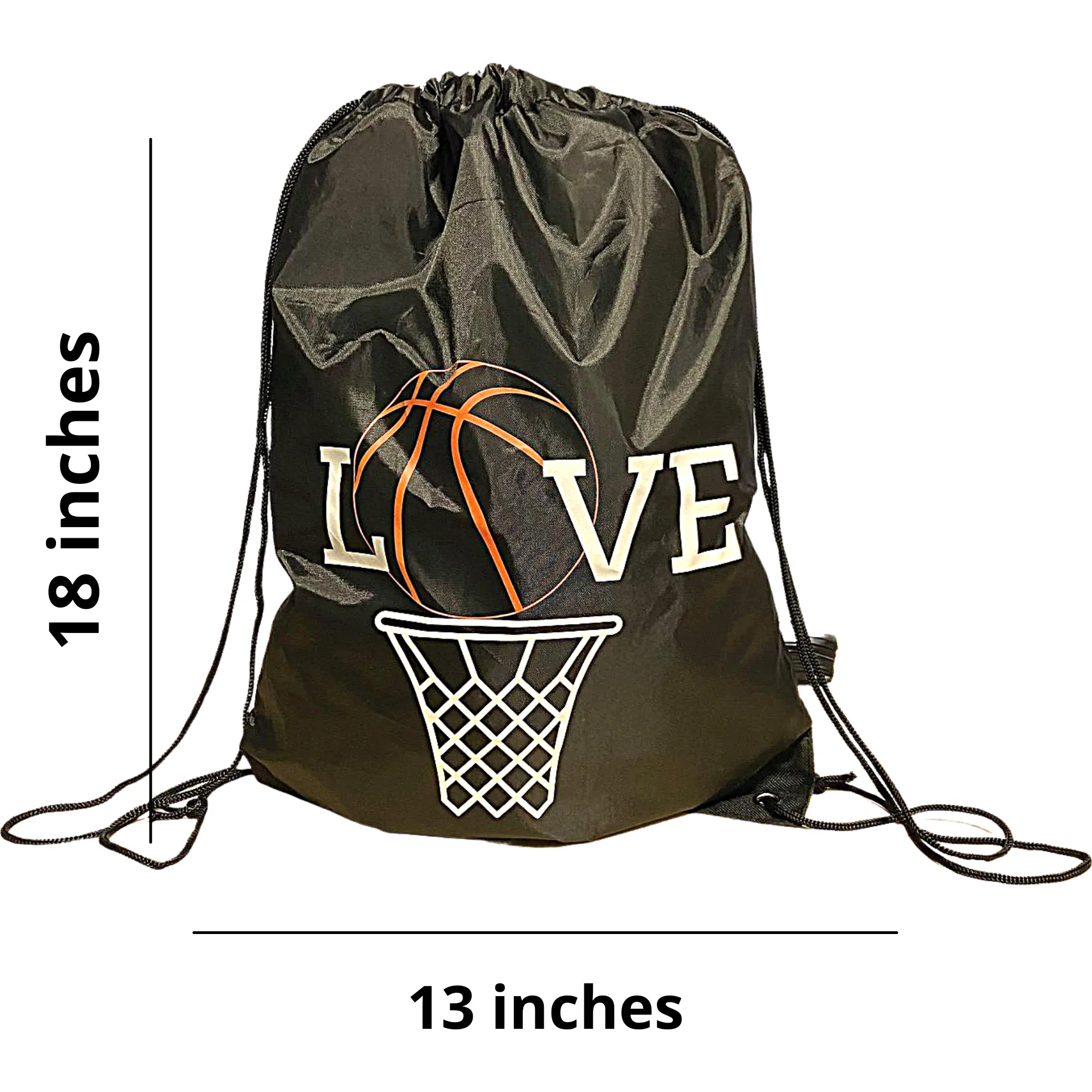 Basketball Cinch Sack Drawstring Bag