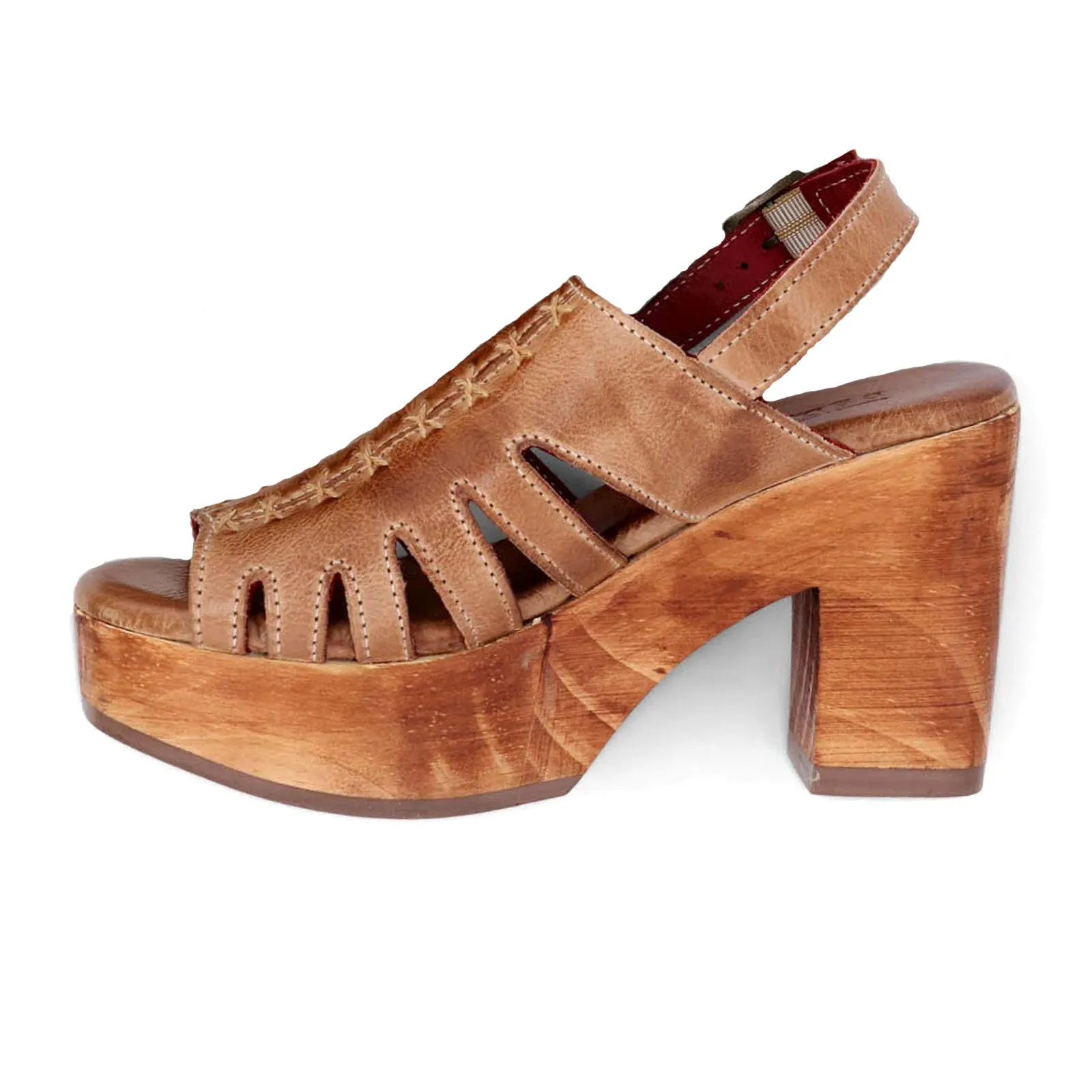 Bed Stu Fontella Heeled Sandal (Women) - Tan Rustic