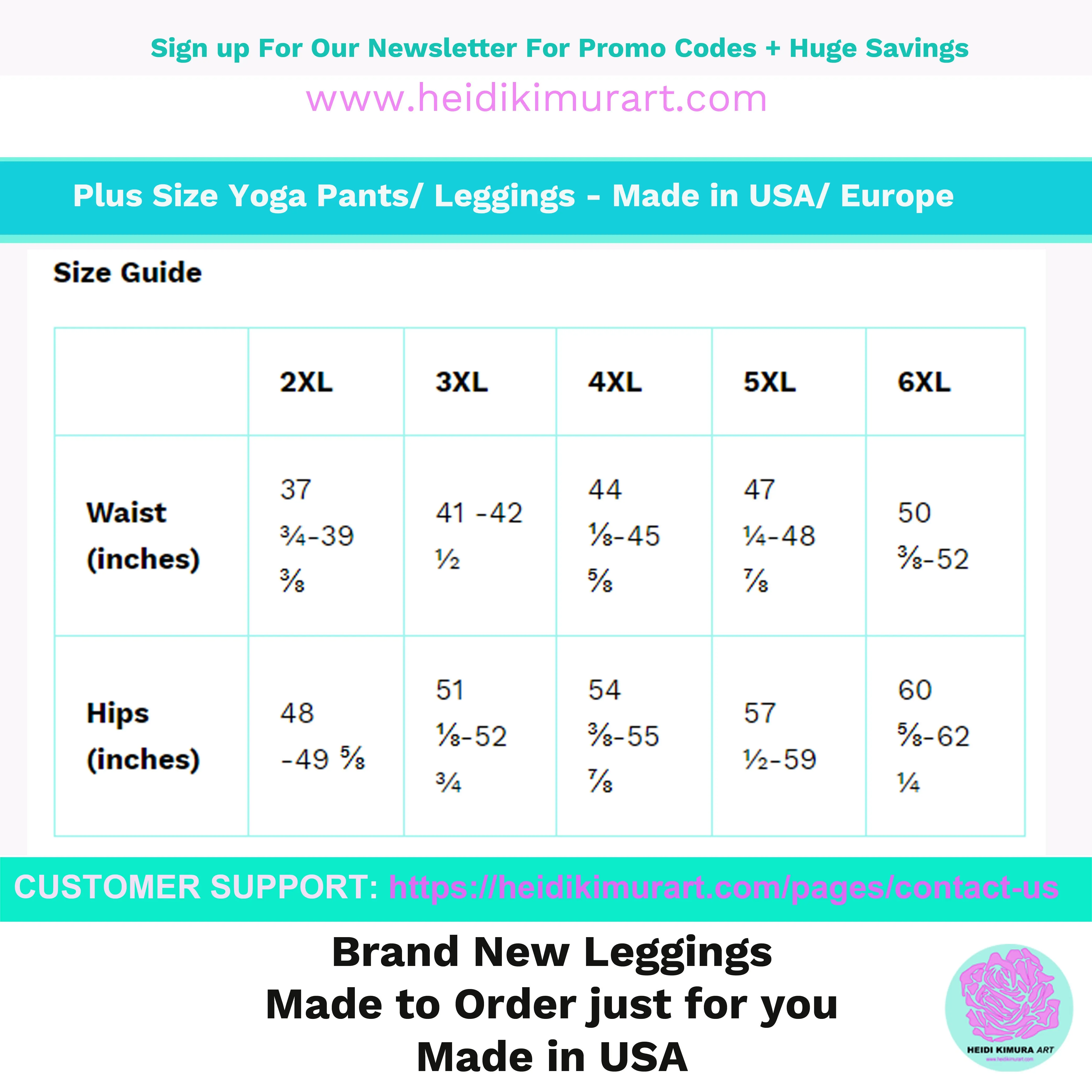 Black Cat Print Plus Size Leggings, Cute Cute Long Yoga Pants For Curvy Ladies- Made in USA/EU