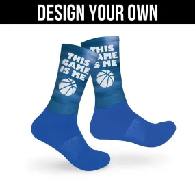 Blue Athletic Socks - Custom