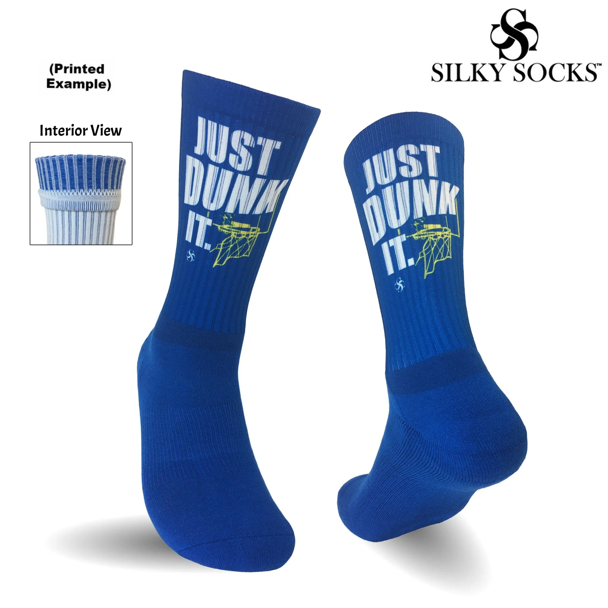 Blue Athletic Socks - Custom