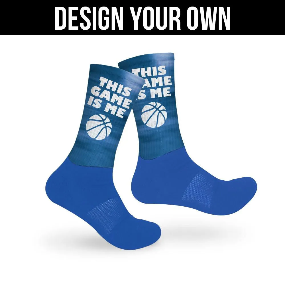 Blue Athletic Socks - Custom