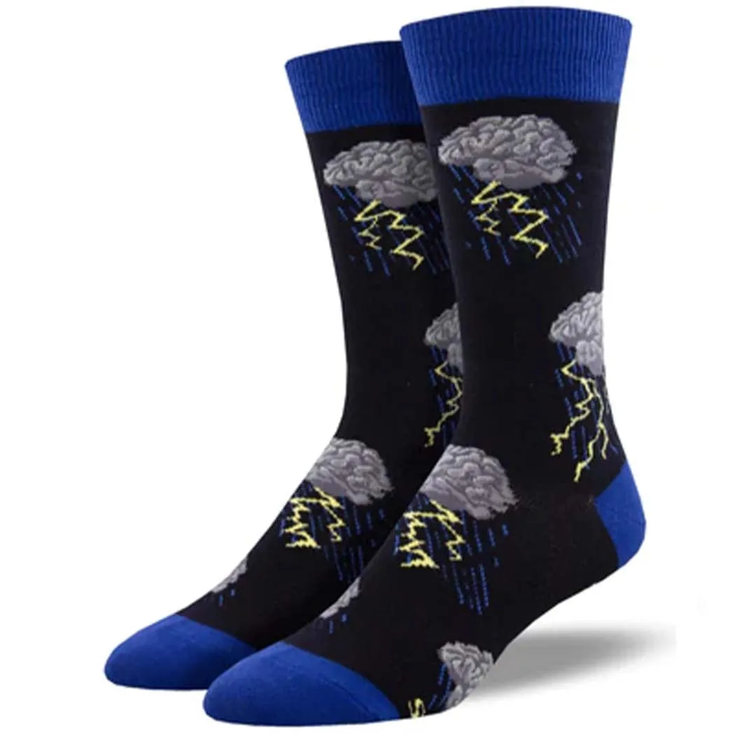 Brain Storm Men's Crew Socks