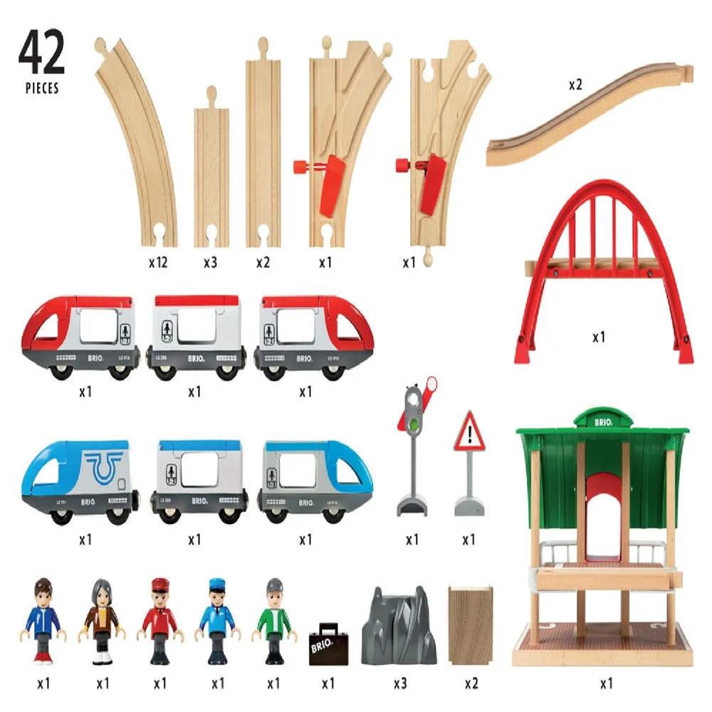 BRIO Set - Travel Switching Set 42 pieces 33512