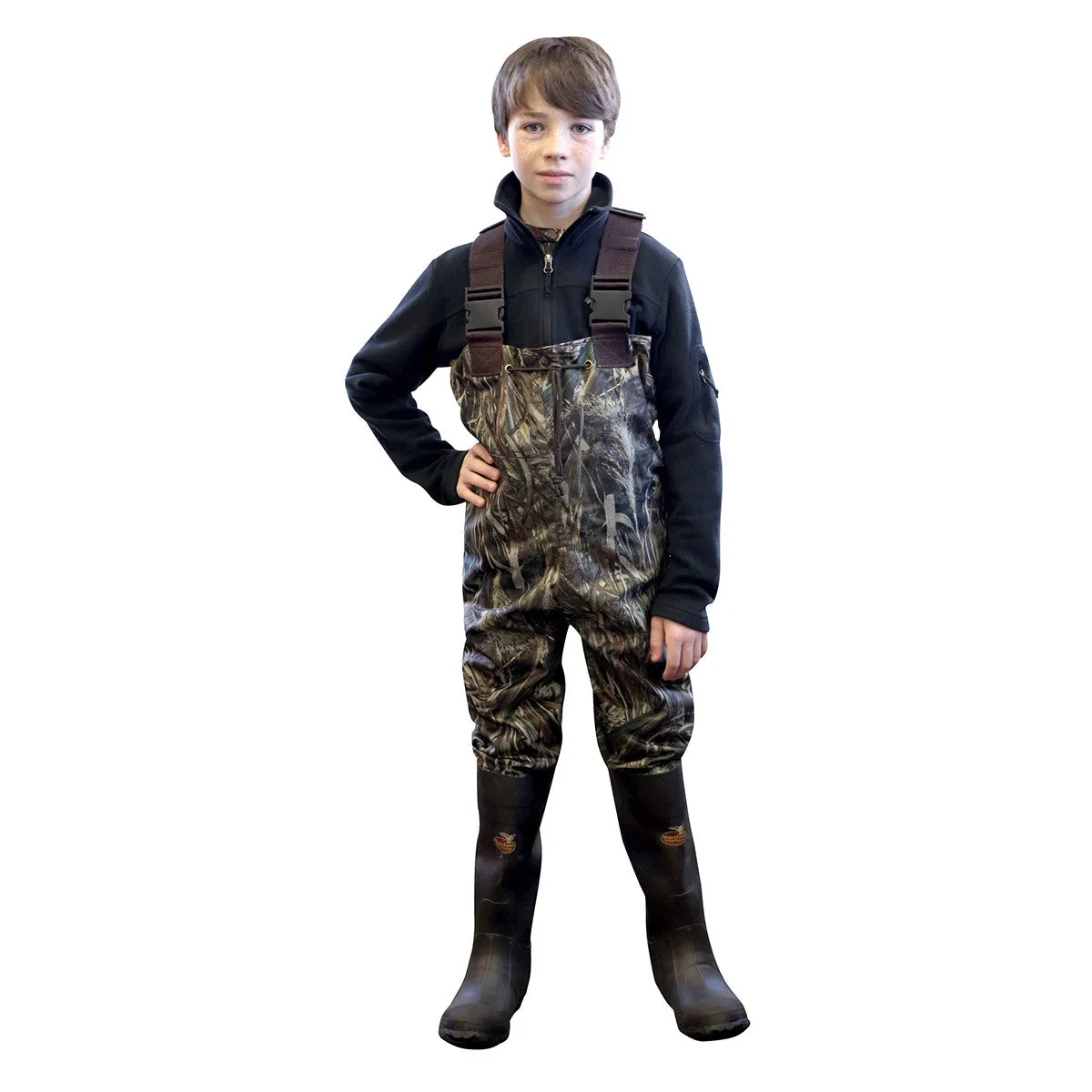 Caddis Youth Realtree Max-5 2-ply Chest Waders