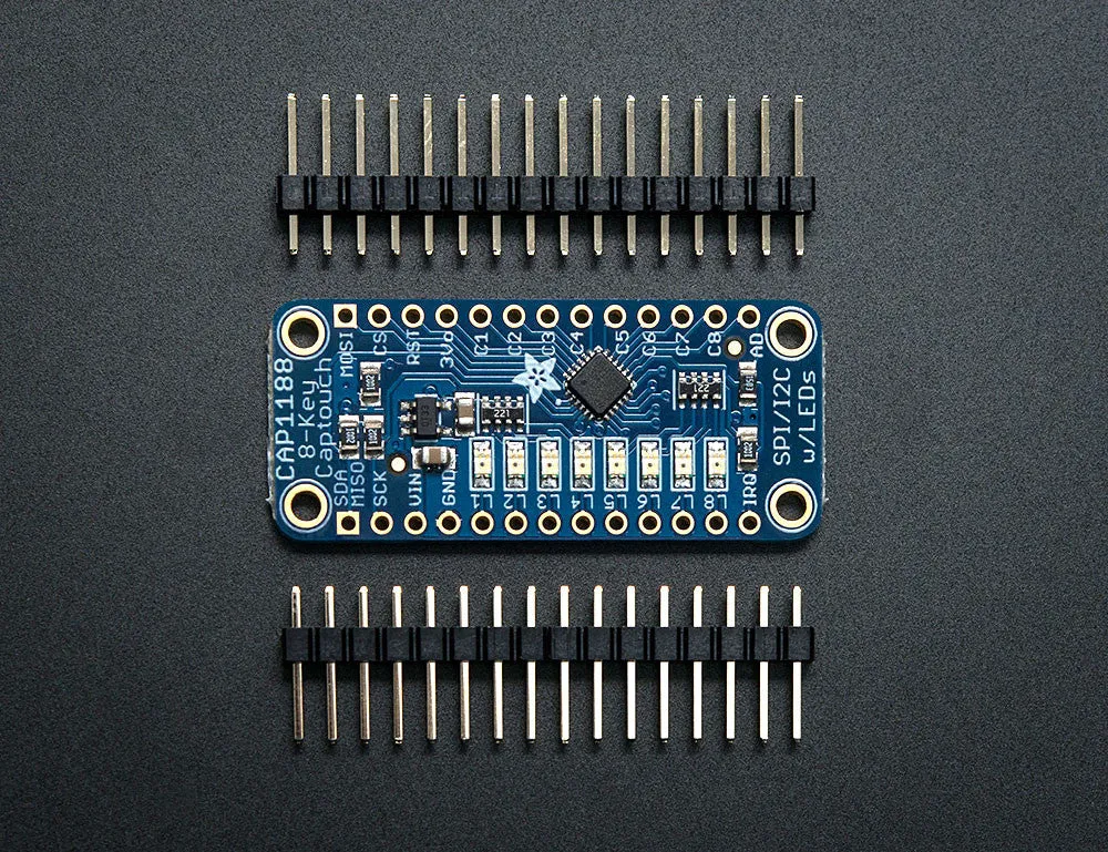 CAP1188 - 8-Key Capacitive Touch Sensor Breakout - I2C or SPI