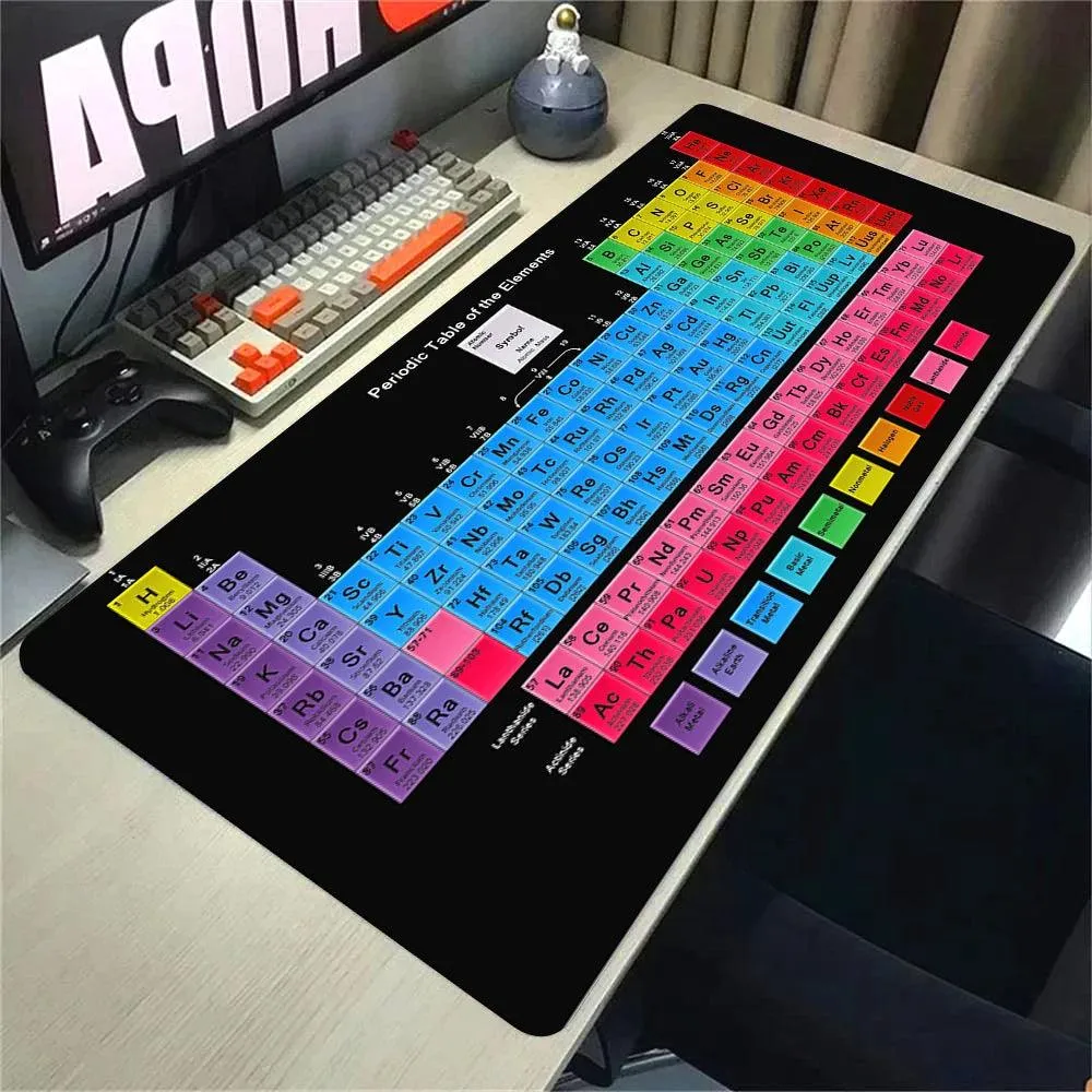 Colossal Gaming Mouse Pad with Vibrant Periodic Table Artwork - Exceptional Precision and Enduring Durability