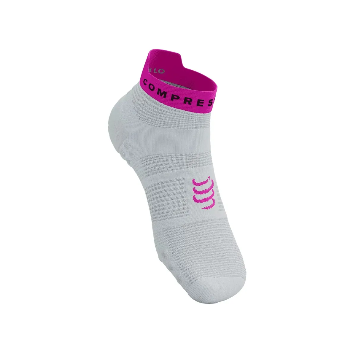 Compressport Pro Racing V4.0 Low Running White Yellow Socks