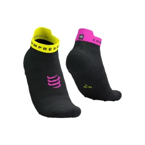 Compressport Pro Racing v4.0 Ultralight Low Running Black Pink Socks