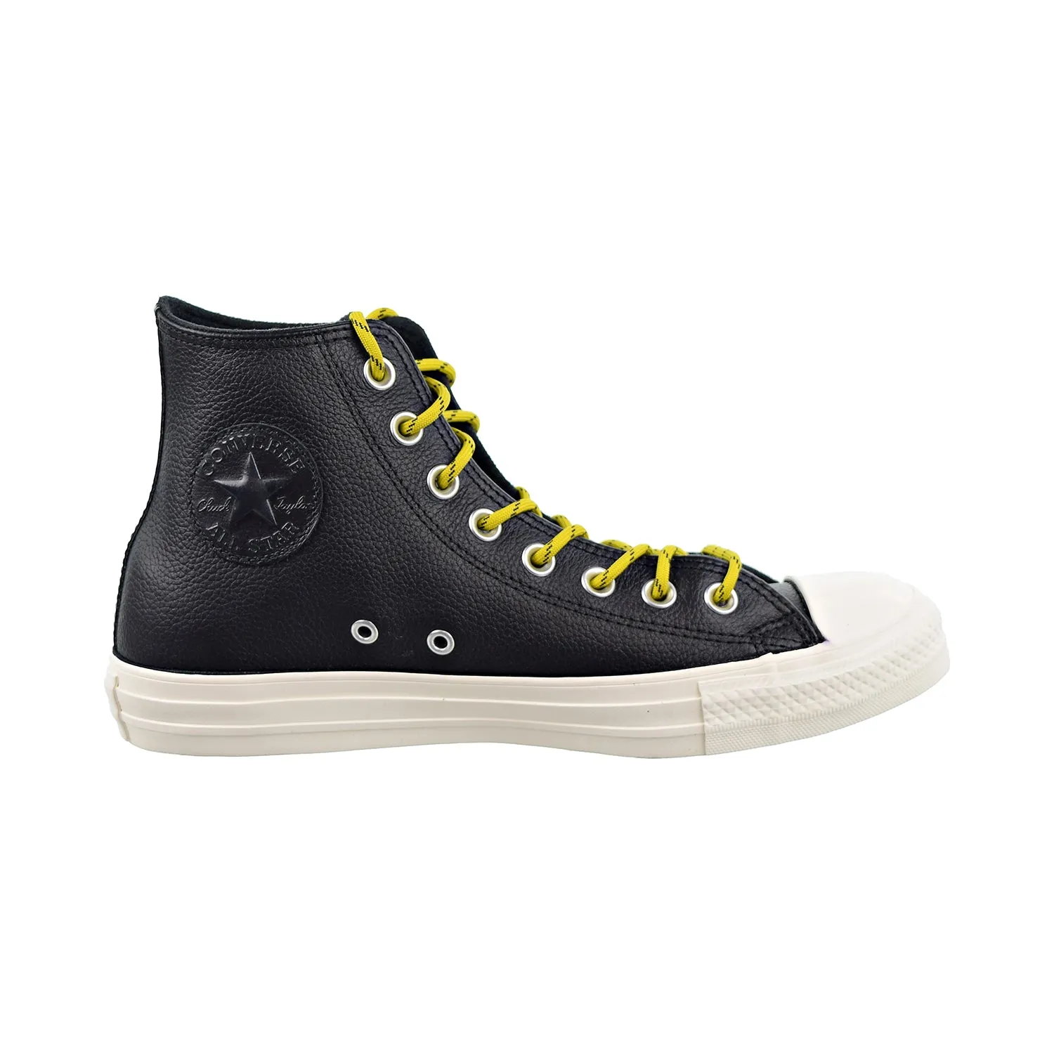 Converse Chuck Taylor All Star HI Mens Shoes Black/Bold Citron/Egret