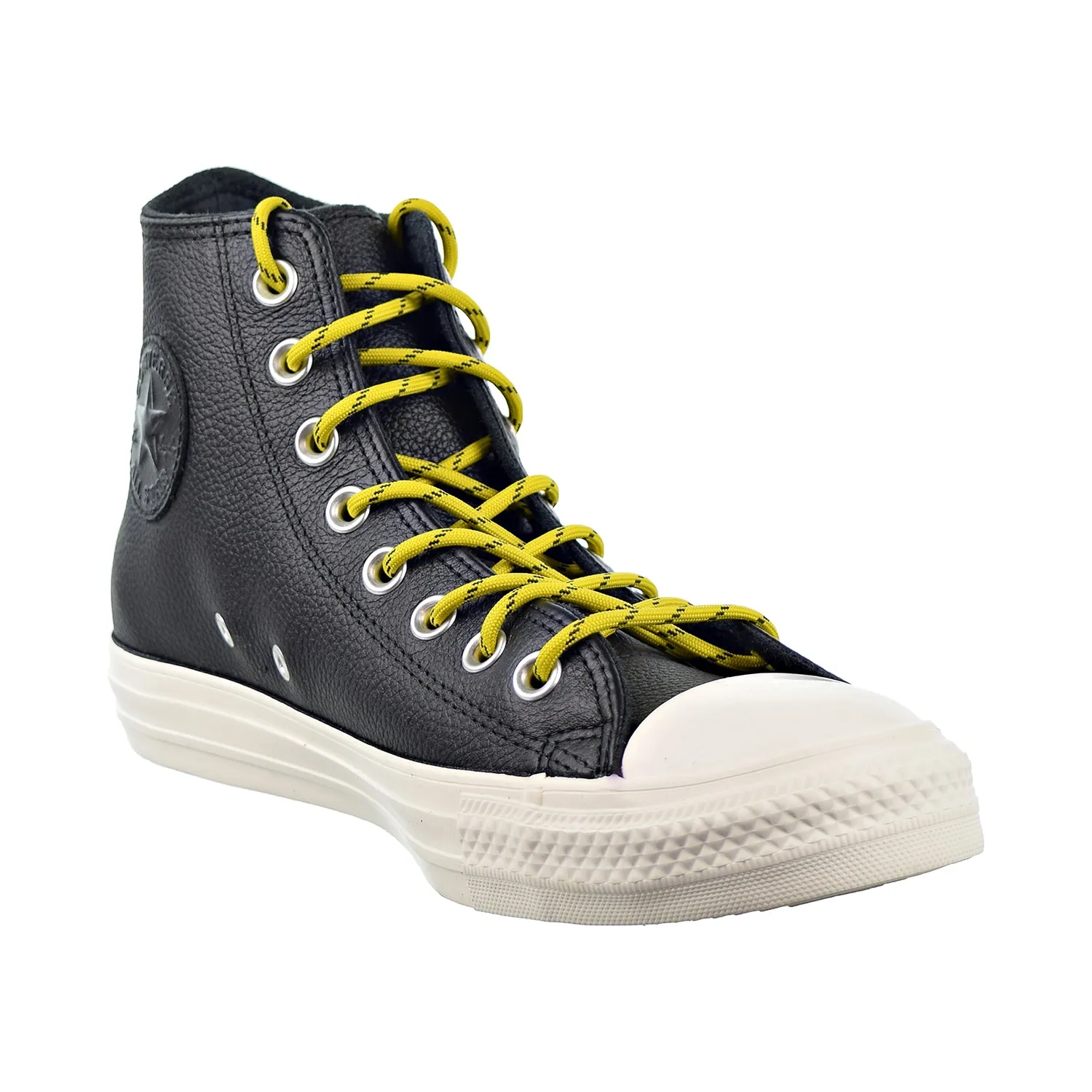 Converse Chuck Taylor All Star HI Mens Shoes Black/Bold Citron/Egret