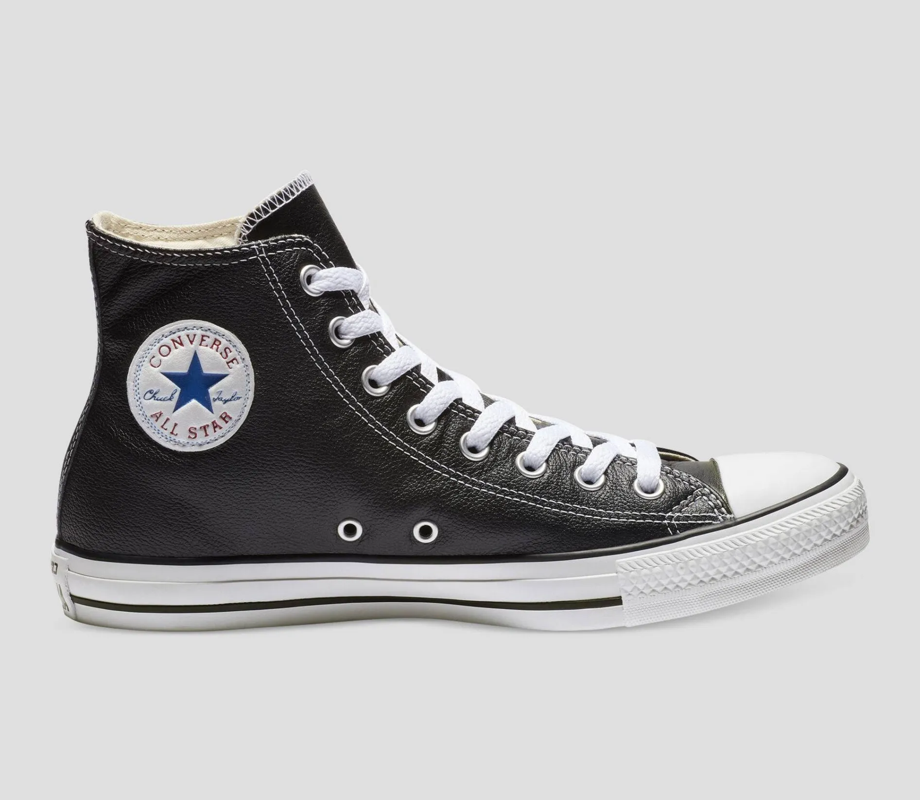 CONVERSE Chuck Taylor All Star Leather Hi Shoe - Black