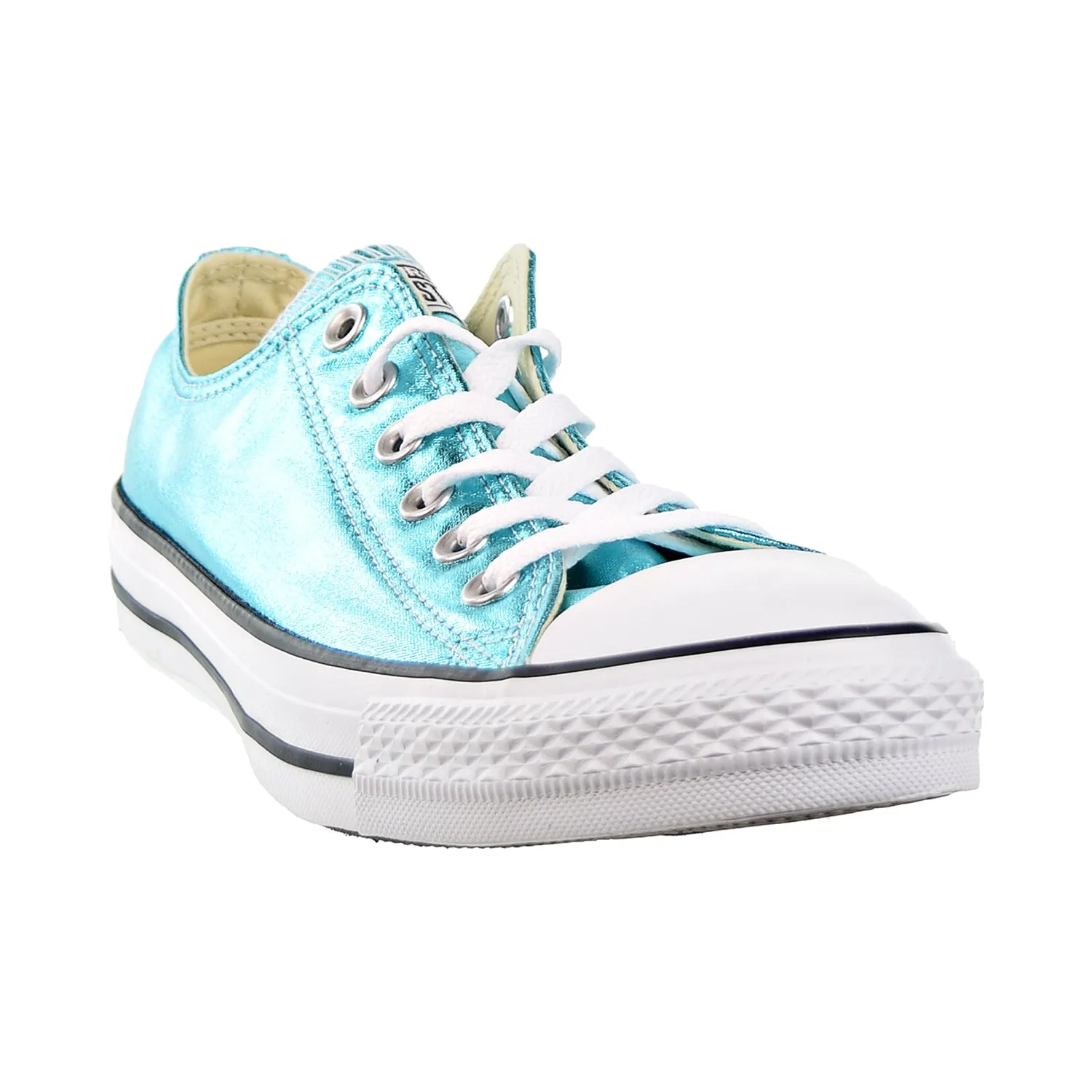 Converse Chuck Taylor All Star Metallic OX Mens Shoes Fresh Cyan/Black/White