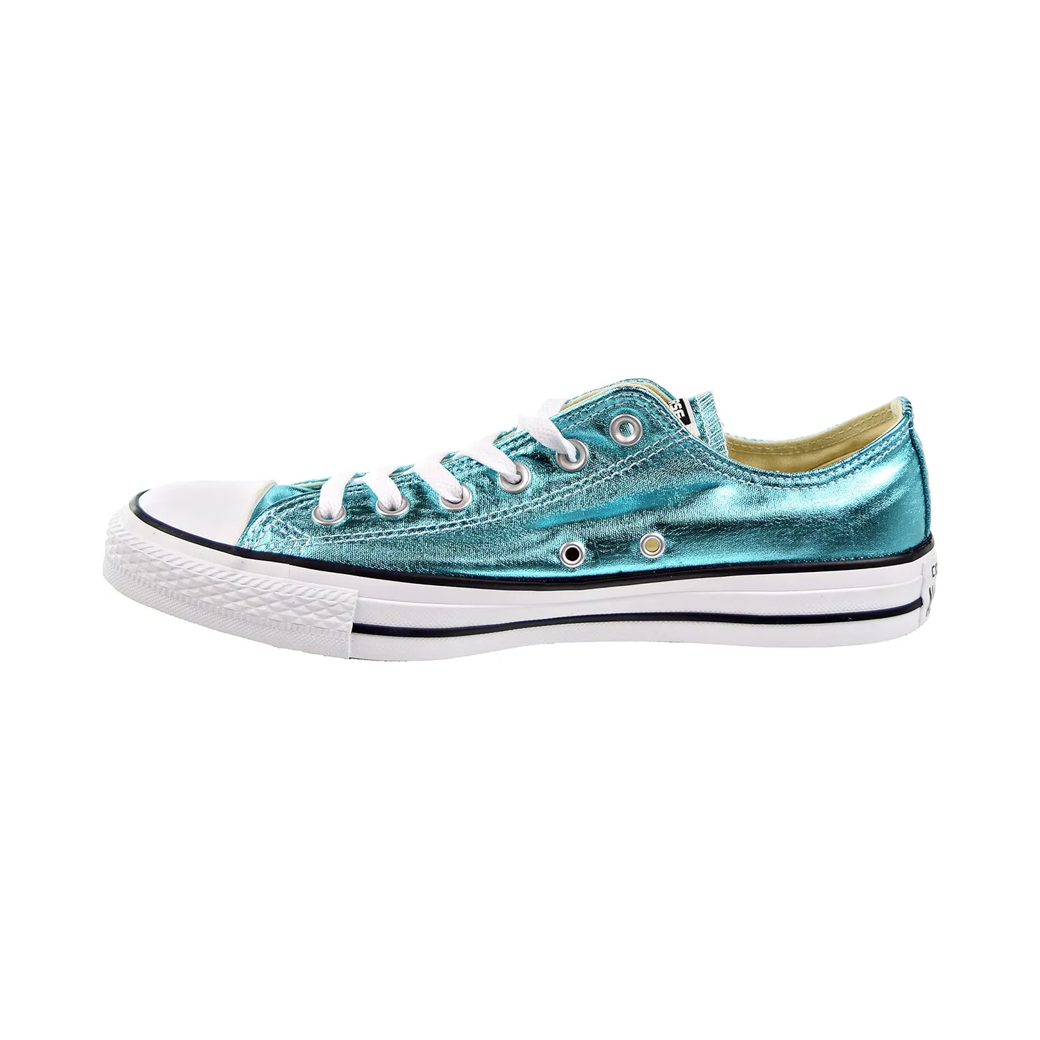 Converse Chuck Taylor All Star Metallic OX Mens Shoes Fresh Cyan/Black/White