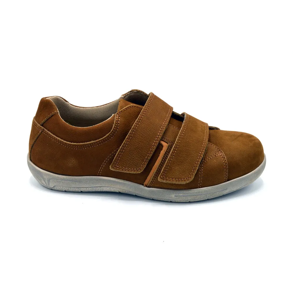 Cosyfeet Angus - Mens Wide Fit Sporty Shoe - 6E Fitting - Brown