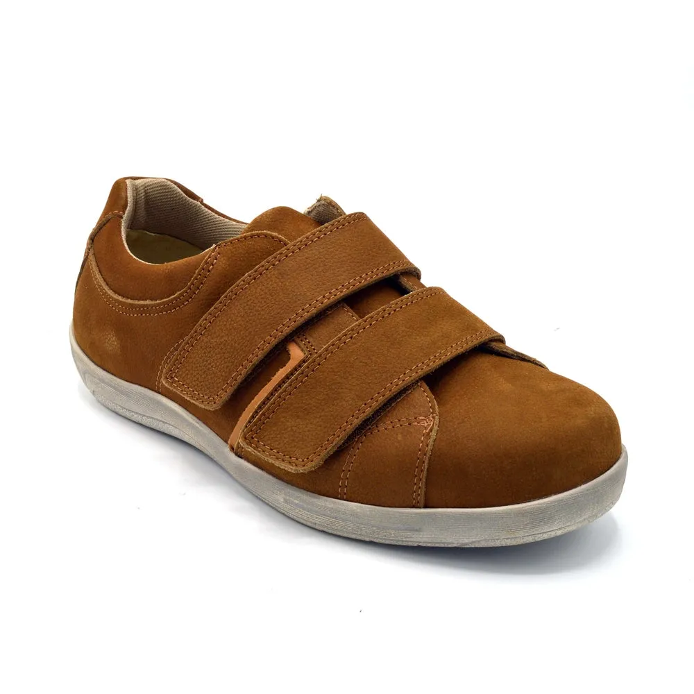 Cosyfeet Angus - Mens Wide Fit Sporty Shoe - 6E Fitting - Brown