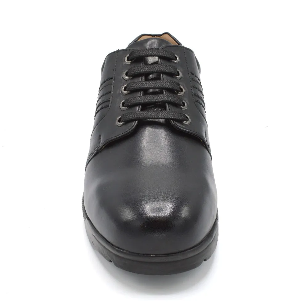 DB Derek 6V - Mens Extra Wide Lace Up - (6E-8E) Fitting - Black