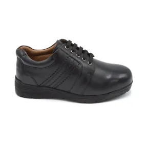 DB Derek 6V - Mens Extra Wide Lace Up - (6E-8E) Fitting - Black