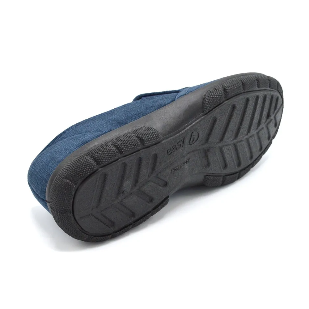 DB Kendal - Men's Extra Wide House Shoe - 2V and 6V Width Fittings - Navy