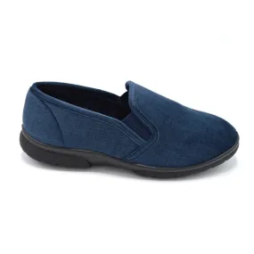 DB Kendal - Men's Extra Wide House Shoe - 2V and 6V Width Fittings - Navy