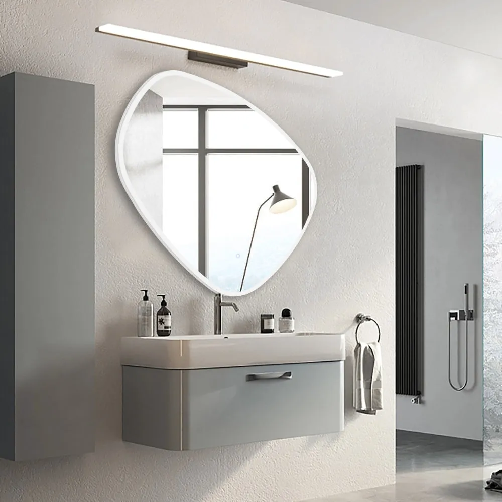 Eva Irregular Shaped LED Lighted Mirror with Dimmer & Defogger - Available in 2 Sizes