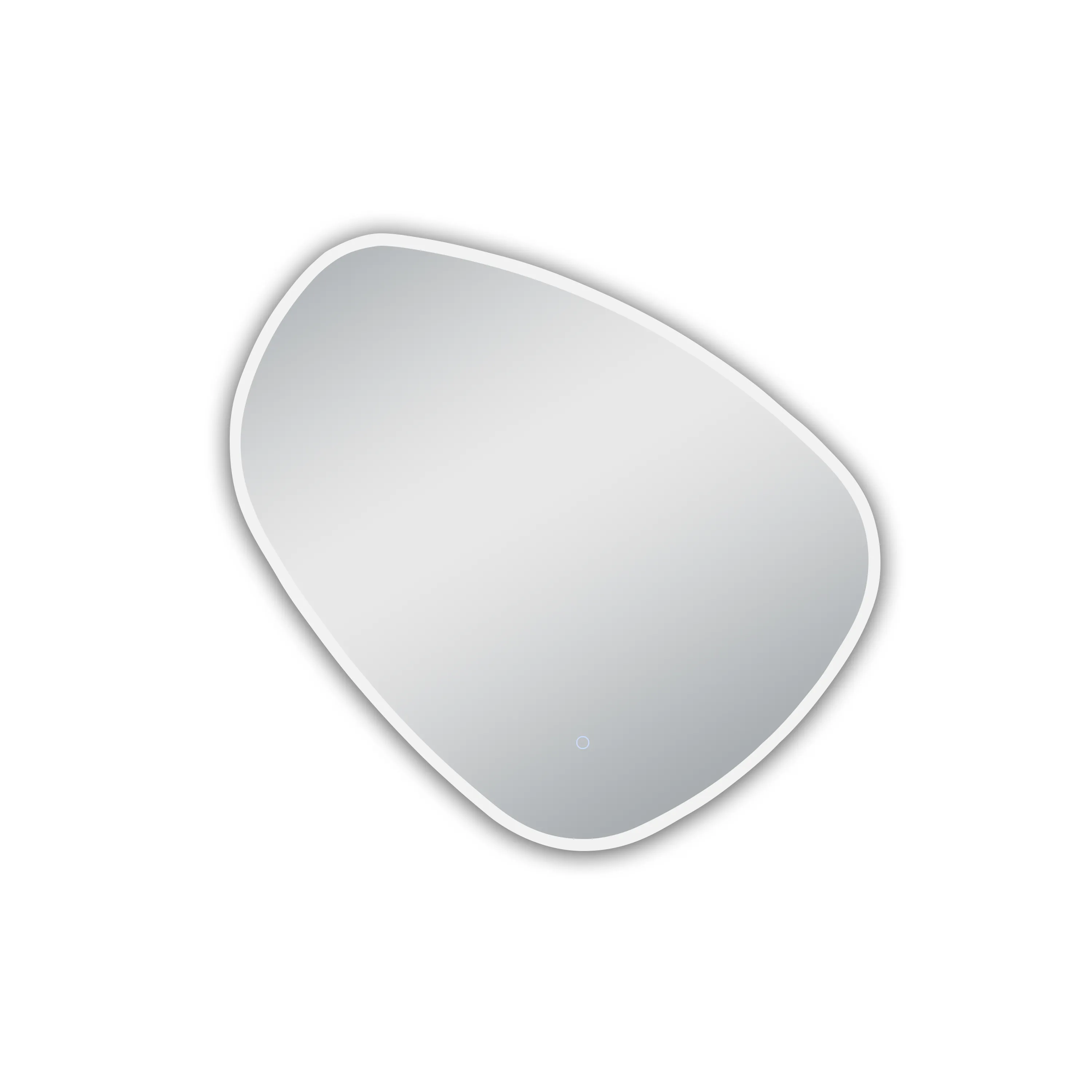 Eva Irregular Shaped LED Lighted Mirror with Dimmer & Defogger - Available in 2 Sizes