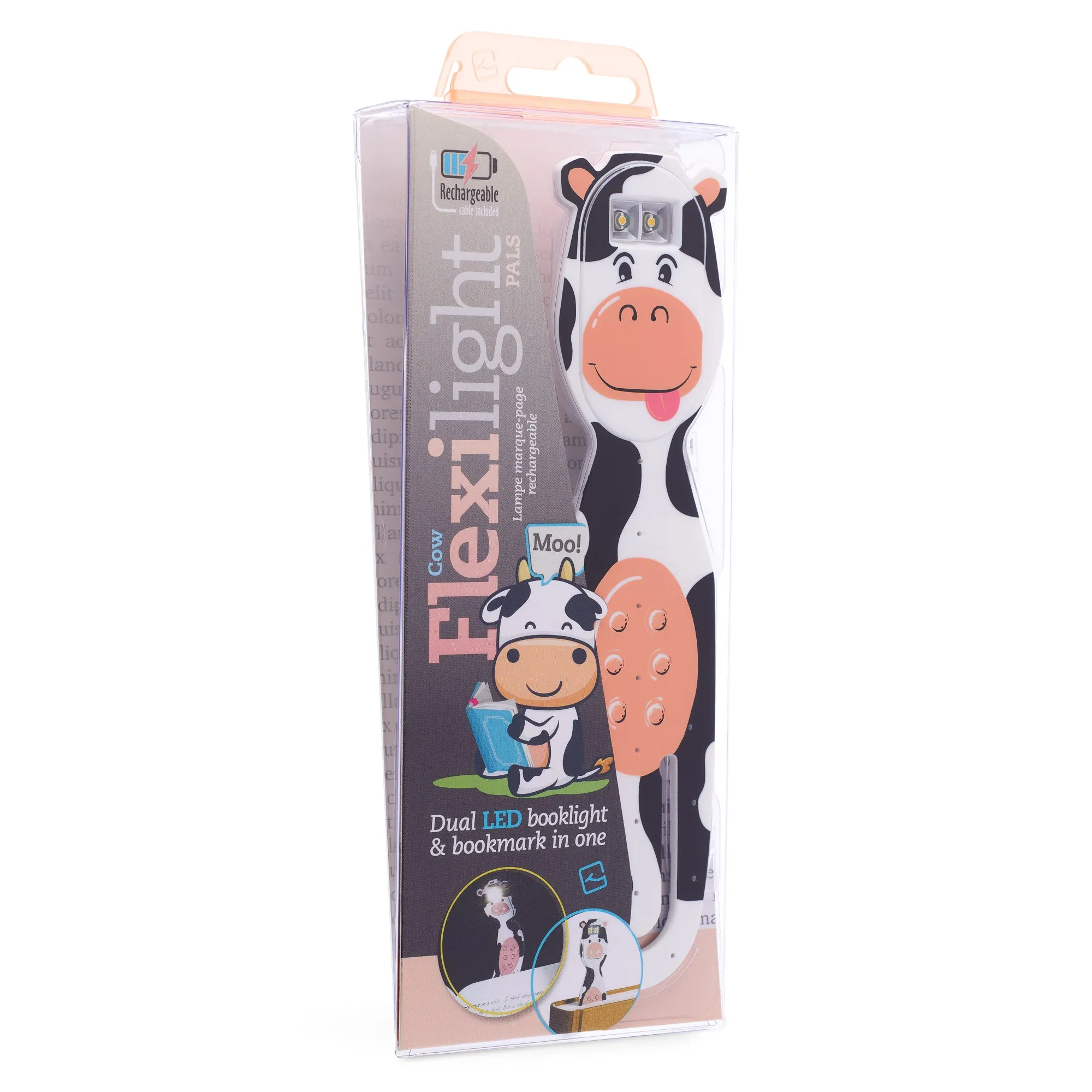 Flexilight Pals Rechargeable Book Light (Cow)