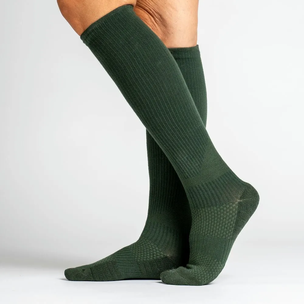 Forest Green Compression Socks