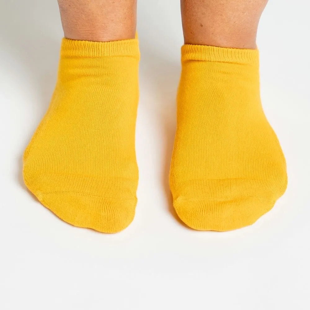 Golden Yellow Ankle Diabetic Socks