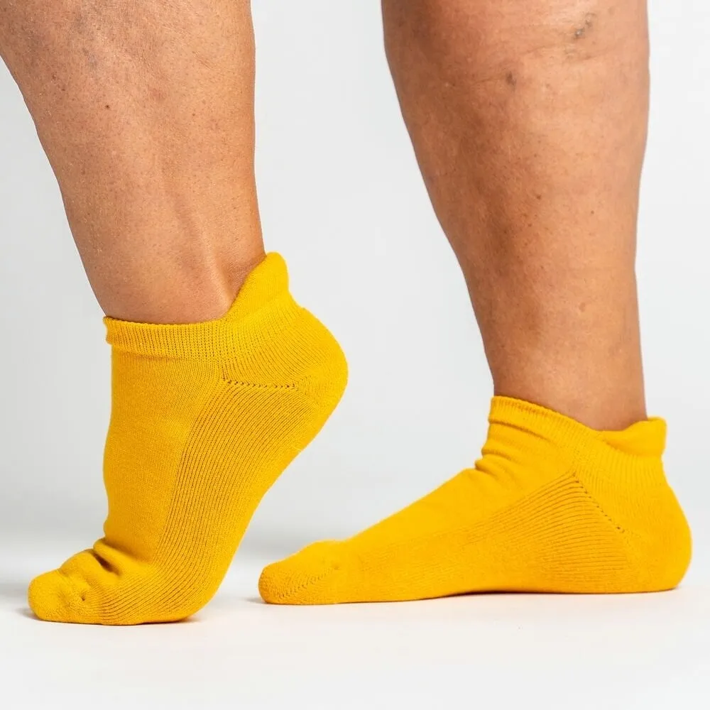 Golden Yellow Ankle Diabetic Socks