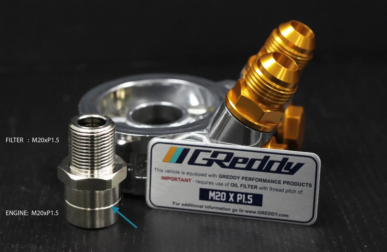 GReddy Oil Cooler Block Adapter Type E - Universal STD