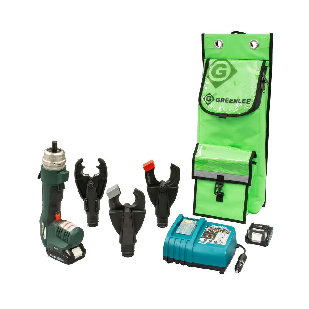 Greenlee UT-BGHS12 GRE-6 Multi-Tool w/BG Crimper, ACSR & Cu/AL Cutting Heads, 12V Charger