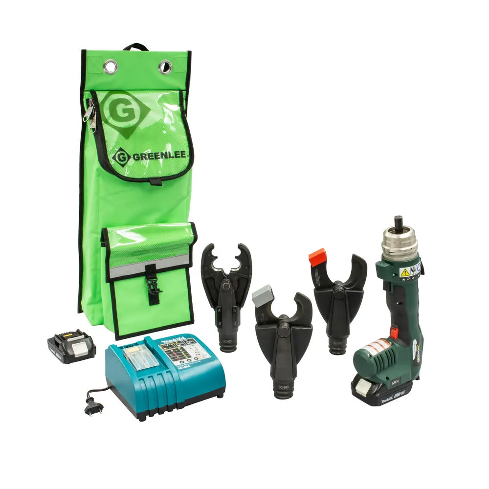 Greenlee UT-D3HS22 GRE-6 Multi-Tool w/D3O Crimper, ACSR & Cu/AL Cutting Heads, 230V Charger