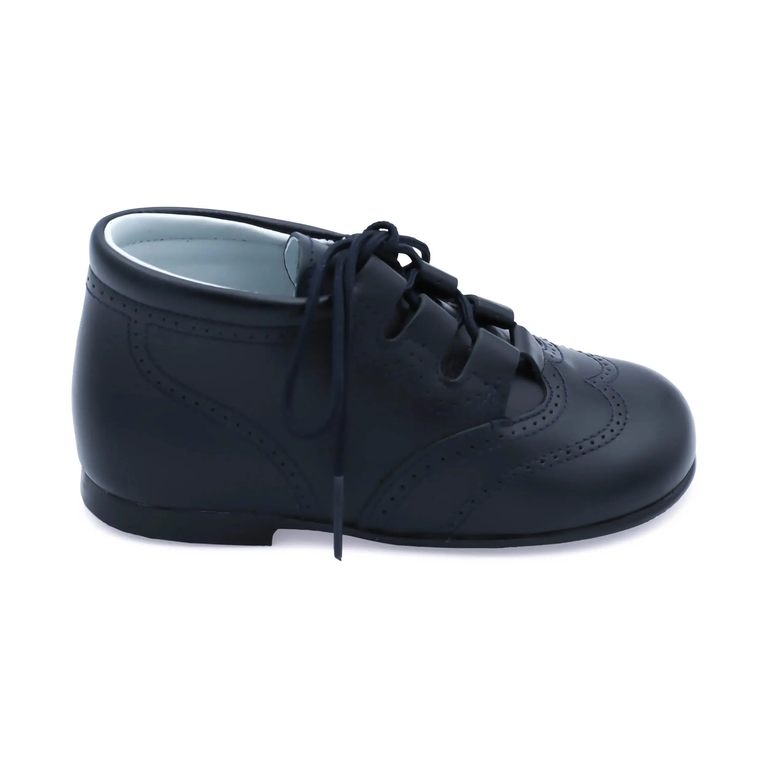 Henry- Dark Navy Leather Boy Boots